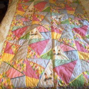 Twin Hula girl quilt